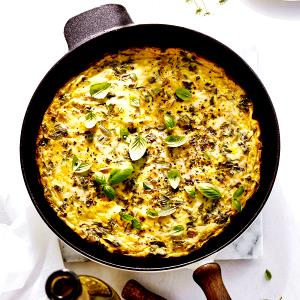 1/4 recipe Frittata with Gruyere