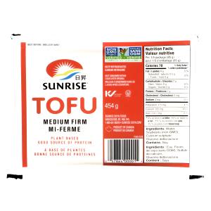 1/5 package (85 g) Medium Firm Tofu