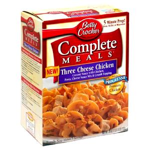 1/5 Package Complete Meals, Three Cheese Chicken