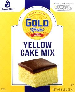 1/5 package mix (51 g) Golden Yellow Cake Mix