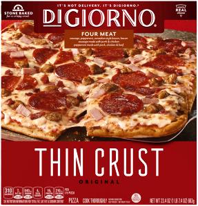 1/5 pizza (133 g) Classic Thin Crust Pizza - Four Meat