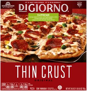 1/5 pizza (141 g) Thin Crispy Crust Pizza - Supreme