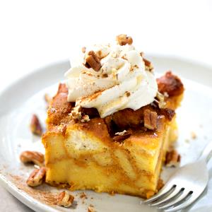 1/6 loaf (95 g) Pumpkin Bread Pudding