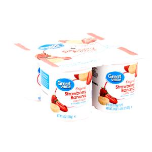 1 6 Oz Container Lowfat Fruit Variety Yogurt (Sweetened with Low Calorie Sweetener)