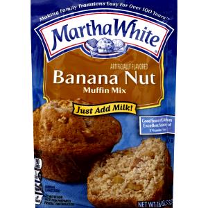 1/6 Package Muffin Mix, Banana, Nonfat