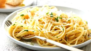 1/6 Package Roasted Garlic Linguine Pasta Noodles