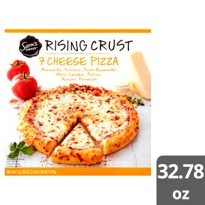 1/6 pizza (154 g) Rising Crust 7 Cheese Pizza