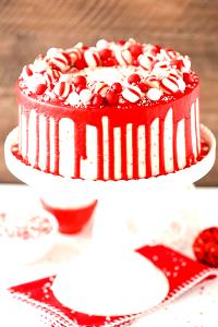 1/8 Cake Peppermint 3 Layer Cake