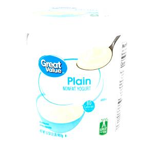 1 8 Oz Container Nonfat Plain Yogurt