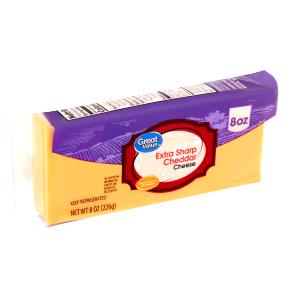 1/8 package (28 g) Extra Sharp Cheddar Cheese