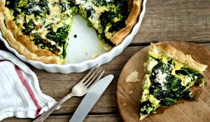 1/8 pie Quick Italian Spinach Pie