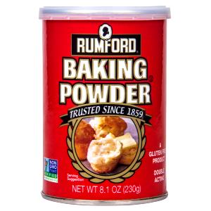 1/8 tsp (0.6 g) Baking Powder Aluminum Free & Double Acting