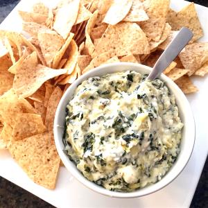 1 appetizer Hot Artichoke-Spinach Dip