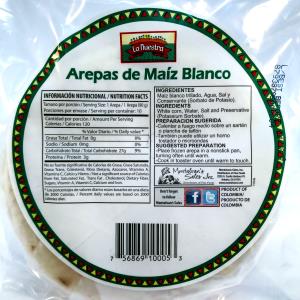 1 arepa (90 g) Arepa De Maíz Blanco