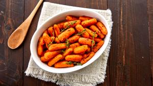 1 Baby Carrot Cooked Carrots (from Frozen, Fat Added in Cooking)