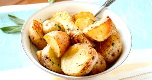 1 Baby Potato Baked Potato (Peel Eaten, Fat Not Added in Cooking)