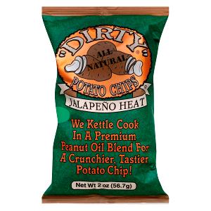 1 bag (2 oz) Jalapeno Heat Potato Chips