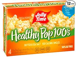 1 bag (35 g) 94% Fat Free 100 Calorie Butter Microwave Popcorn