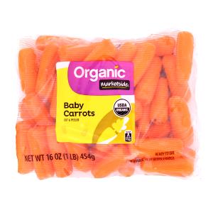 1 bag (64 g) Organic Mini Peeled Carrots (Bag)