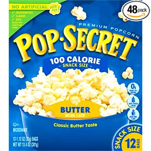 1 bag popped (24 g) Popcorn Butter 100 Calorie Pop