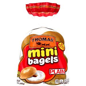 1 bagel (38 g) Plain Mini Bagel