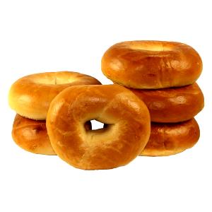 1 bagel (57 g) Junior Bagels Plain