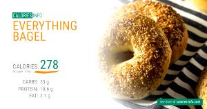 1 bagel (74 g) Everything Bagel