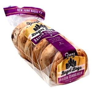 1 bagel (85 g) New York Bagel Boys Soft Cinnamon Raisin