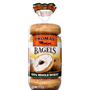 1 bagel (95 g) Whole Wheat Bagels