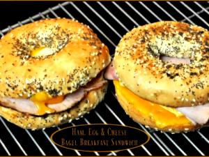 1 bagel Egg Ham & Cheese on Bagel