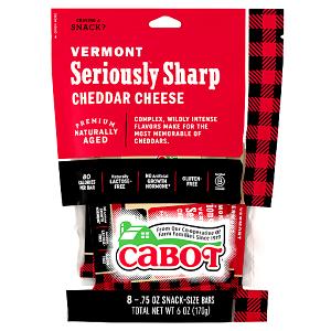 1 bar (0.75 oz) Vermont Seriously Sharp White Cheddar Cheese