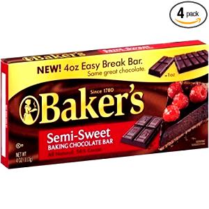 1 bar (26 g) Sweet Baking Chocolate