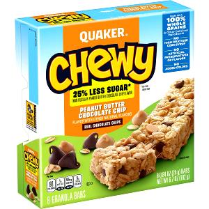 1 bar (28 g) Chewy Lowfat Granola Bars - Peanut Butter & Chocolate with Protein