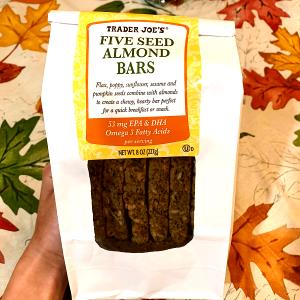 1 bar (28 g) Five Seed Almond Bars