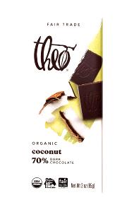 1 bar (28 g) Organic Dark Chocolate with Coconut (61% Cacao)