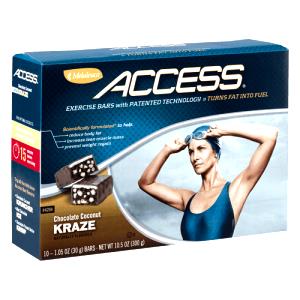 1 bar (30 g) Access Chocolate Coconut Kraze Bar