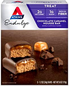 1 bar (34 g) Endulge Chocolate Caramel Mousse Bar