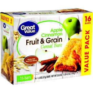 1 bar (37 g) Apple Cinnamon Fruit & Grain Cereal Bar