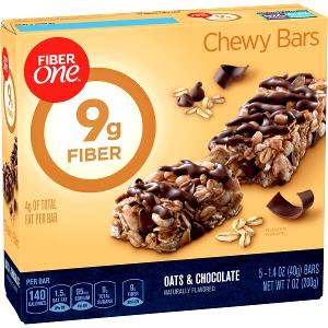 1 bar (40 g) High Fiber Chewy Bars - Oats & Chocolate