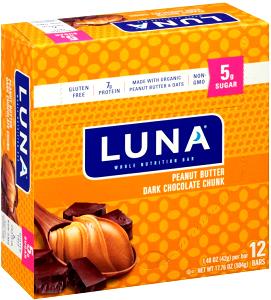 1 bar (42 g) Luna Bar - Peanut Butter Dark Chocolate Chunk