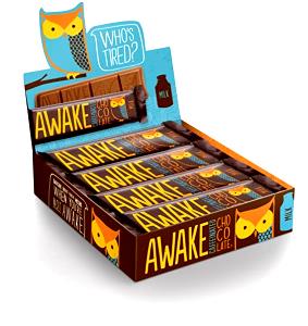 1 bar (44 g) Caffeinated Chocolate