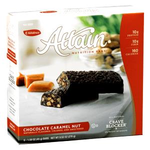 1 bar (45 g) Attain Chocolate Carmel Nut Nutrition Bar