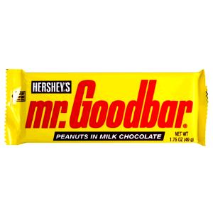 1 bar (49 g) Mr. Goodbar made with Chocolate & Peanuts