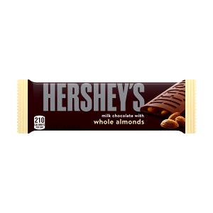 1 Bar (5 Oz) Milk Chocolate Candy with Almonds