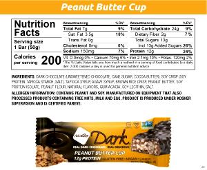 1 bar (50 g) Plant Protein Dark Chocolate Peanut Butter