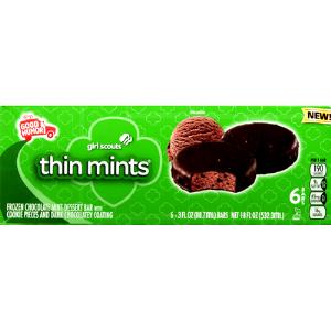 1 bar (59 g) Girl Scouts Thin Mints Ice Cream