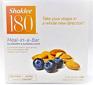 1 bar (70 g) Shaklee 180 Meal-in-a-Bar Blueberry & Almond Crisp