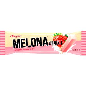 1 bar (80 ml) Melona Strawberry Flavored Ice Bar