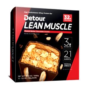 1 bar (90 g) Lean Muscle Whey Protein Bar - Peanut Butter Chocolate Crunch (Large)