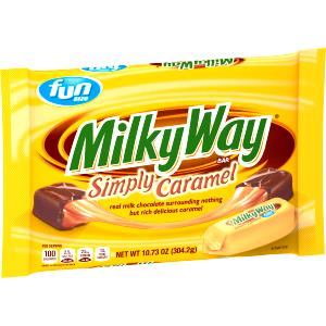 1 Bar Candy Bar, Fun Size 6 Pack, Simply Caramel